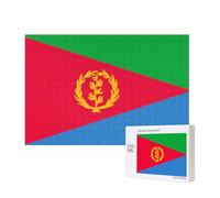 Phayah Eritrean Flag Puzzles For Adults 300 Pieces For Home Decor Children'S Intelligence Development Toys 15.7 X 11"