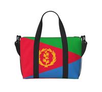 Phayah Eritrean Flag Travel Duffel Bag,Sports Tote Gym Bag,Shoulder Weekender Overnight Bag For Women, Black, One Size, Black, One Size