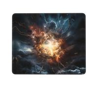 PHAYAH Explosion of The Earth Pattern Mouse Pads, Portable Wireless Mouse Pad, Non-Slip Rubber Base Laptop Mousepad Smooth Surface for Office & Travel 7.9 X 9.5 in