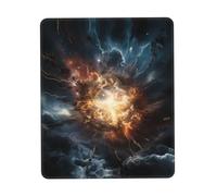 PHAYAH Explosion of The Earth Pattern Mouse Pads, Portable Wireless Mouse Pad, Non-Slip Rubber Base Laptop Mousepad Smooth Surface for Office & Travel 7 X 8.6 in