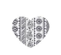 Phayah Fabric Pattern.Webp Pattern Lavender Scent Car Air Freshener Heart Shape Card Hanging Hanging Scented Card 6 Pcs For Cars Closet Drawer