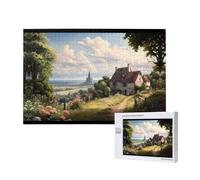 Phayah Fairytale Countryside Jigsaw Puzzles for Adults 1000 Pieces.Home Decor Birthday Party for Men Women 29.5 X 19.7