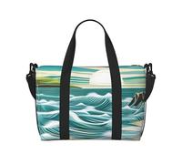 Phayah Fans Sea Tide Weekender Bags For Women, Travel Duffel Bag Overnight Weekend Bag Sports Gym Tote Bag Crossbody Bag