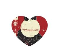 Phayah Fastball Ball Pitcher Pattern Lavender Scent Car Air Freshener Heart Shape Card Hanging Hanging Scented Card 6 Pcs For Cars Closet Drawer Eliminate