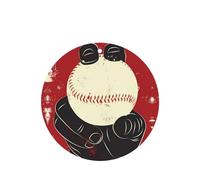 Phayah Fastball Ball Pitcher Pattern Lavender Scent Car Air Freshener Round Shape Card Hanging Hanging Scented Card 6 Pcs For Cars Closet Drawer Eliminate