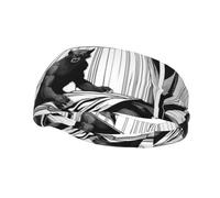 Phayah Fierce Werewolf Pattern Sports Headband Moisture Wicking Sweatband for Men Women Running Cycling Yoga Fitness Workout