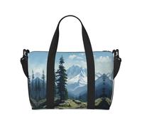 Phayah Fig. Tomb Travel Duffle Bag Weekender Overnight Gym Tote For Women Girls Shoulder Bag Workout Water Resistant, Black, One Size, Black, One Size