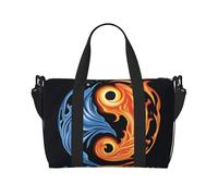 Phayah Fire Water Tai Chi Weekender Bags For Women, Travel Duffel Bag Overnight Weekend Bag Sports Gym Tote Bag Crossbody Bag