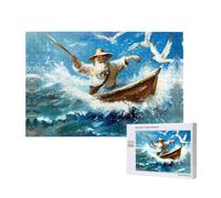 Phayah Fisherman In The Sea Puzzles For Adults 1000 Pieces For Home Decor Children'S Intelligence Development Toys 29.5 X 19.7"