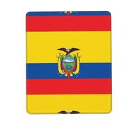 PHAYAH Flag Of Ecuador Pattern Mouse Pad With Non Slip Rubber Base Gaming With Stitched Edge, Mousepad For Laptop, Computer, Office 7.9 X 9.5 In