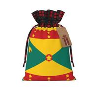PHAYAH Flag Of Grenada Christmas Gift Bag Drawstring Gift Bag For Birthdays, Anniversaries And Parties, Candy And Storage Bags