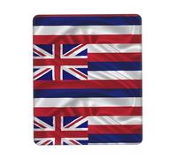 PHAYAH Flag of Hawaii American Pattern Mouse Pad Waterproof Surface & Non-Slip Rubber Base with Stitched Edges Gaming Mouse Mat for Laptop 7 X 8.6 in