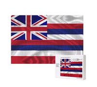 Phayah Flag of Hawaii American Puzzles 300 Piece for Jigsaw Puzzle Wooden Puzzle for Family Friend Home Decor Wall Art 15.7 X 11in