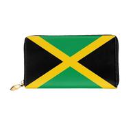 PHAYAH Flag Of Jamaica Pattern Wallet Women Leather Wallet Credit Card Holder Clutch Long Ladies Billfold