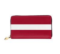 PHAYAH Flag Of Latvia Pattern Wallet Women Leather Wallet Credit Card Holder Clutch Long Ladies Billfold