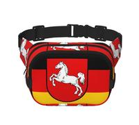 Phayah Flag Of Lower Saxony Men Women Hip Bum Bag With Adjustable Strap For Outdoors Workout Traveling Casual Running Hiking Cycling