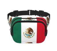 Phayah Flag Of Mexico Men Women Hip Bum Bag With Adjustable Strap For Outdoors Workout Traveling Casual Running Hiking Cycling