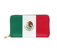 PHAYAH Flag Of Mexico Pattern Women'S Wallet Long Clutch Zip Around Travel Leather Purse Large Capacity Credit Card Holder