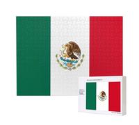 Phayah Flag of Mexico Puzzles for Adults 500 Pieces Children's Intelligence Development Toys 20.4 X 15in