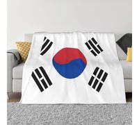 PHAYAH Flag Of Republic Of Korea Pattern Ultra-Soft Micro Blanket Flannel Blankets For Couch Sofa Bed Living Room Office Lunch Break 80"X60"