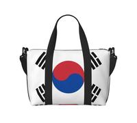 Phayah Flag Of Republic Of Korea Travel Duffel Bag,Sports Tote Gym Bag,Shoulder Weekender Overnight Bag For Women, Black, One Size, Black, One Size