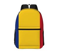 PHAYAH Flag Of Romania Pattern Casual Laptop Backpack For Men And Women For Boys And Girls Lightweight Back Pack