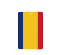 Phayah Flag Of Romania Pattern Lavender Scent Car Aroma Rectangle Hanging Fragrance Tablet Car Interior Fragrance Freshener 6p