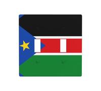 Phayah Flag of South Sudan Pattern Light Switch Cover Decorative Double Toggle Wall Plate Outlet Cover for Bedroom Living Room 4.5 X 4.5 in