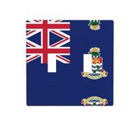 Phayah Flag of The Cayman Islands Pattern Light Switch Cover Decorative Double Toggle Wall Plate Outlet Cover for Bedroom Living Room 4.5 X 4.5 in