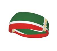 Phayah Flag Of The Chechen Republic Pattern Sports Headband Moisture Wicking Sweatband For Men Women Running Cycling Yoga Fitness Workout