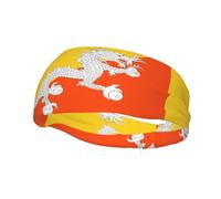Phayah Flag Of The Kingdom Of Bhutan Pattern Sports Headband Moisture Wicking Sweatband For Men Women Running Cycling Yoga Fitness Workout