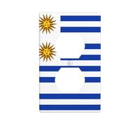 Phayah Flag of Uruguay Pattern Duplex Receptacle Outlet Wall Plate Standard Size Polycarbonate Thermoplastic Dual Plug Covers