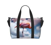 Phayah Flamingo In The Clou Weekender Bags For Women, Travel Duffel Bag Overnight Weekend Bag Sports Gym Tote Bag Crossbody Bag