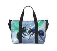 Phayah Flies Talking To Each Other Travel Duffel Bag Handbag Carry-On Luggage Bag Overnight Foldable Unisex Airline Travel Personal Items Bag