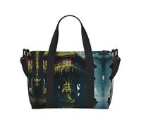 Phayah Floating Island House Weekender Bags For Women, Travel Duffel Bag Overnight Weekend Bag Sports Gym Tote Bag Crossbody Bag