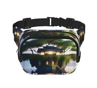 Phayah Floating Island On Water Men Women Hip Bum Bag With Adjustable Strap For Outdoors Workout Traveling Casual Running Hiking Cycling