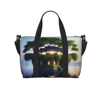 Phayah Floating Island On Water Weekender Bags For Women, Travel Duffel Bag Overnight Weekend Bag Sports Gym Tote Bag Crossbody Bag