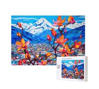Phayah Flowers On A Stranger'S Path Puzzles For Adults 300 Pieces For Home Decor Children'S Intelligence Development Toys 15.7 X 11"