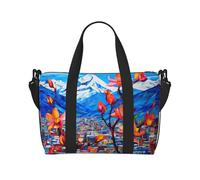 Phayah Flowers On A Stranger'S Path Travel Duffel Bag Handbag Carry-On Luggage Bag Overnight Foldable Unisex Airline Travel Personal Items Bag