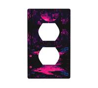 Phayah Fluorescent Vine Forest Pattern Outlet Covers Wall Plate Receptacle Duplex Light Switch Cover Plate Single Dual Plug Electrical Switchplate