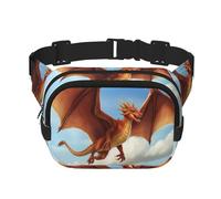 Phayah Flying Dragon In The Sky Pattern Fanny Waist Packs For Men Women, Waist Bag Hip Pack For Travel Hiking Running Outdoor Sports