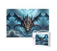 Phayah Flying Dragon Pattern Puzzle Unique Jigsaw Wall Art Picture for Home Decoration 300 Pcs