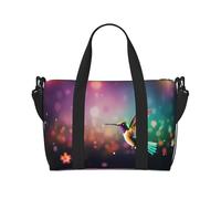 Phayah Flying Hummingbird Travel Duffel Bag Handbag Carry-On Luggage Bag Overnight Foldable Unisex Airline Travel Personal Items Bag