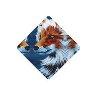 Phayah Fox Painted Art Pattern Lavender Scent Car Air Freshener Square Card Hanging Hanging Scented Card 6 Pcs For Cars Closet Drawer Eliminate