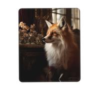 PHAYAH Fox Pattern Mouse Pad Waterproof Surface & Non-Slip Rubber Base with Stitched Edges Gaming Mouse Mat for Laptop 8.3 X 10.3 in