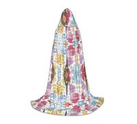PHAYAH French Paris Tour Eiffel Tower Pattern Halloween Adult Hooded Robe Cape, Women'S Men'S Halloween Dress Up Party Cosplay Costumes L