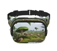 Phayah Frog And Mushroom Waist Pack Bag,Fanny Pack For Men,Women, Workout Traveling Casual Running Hiking Cycling, Bum Bag
