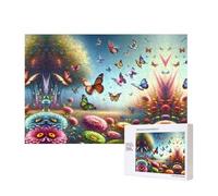 Phayah Garden Butterfly Swarm Puzzles For Adults 300 Pieces For Home Decor Children'S Intelligence Development Toys 15.7 X 11"