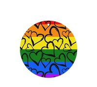 Phayah Gay Pride Rainbow Pattern Pattern Lavender Scent Car Air Freshener Round Shape Card Hanging Hanging Scented Card 4 Pcs For Cars Closet Shoe
