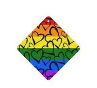 Phayah Gay Pride Rainbow Pattern Pattern Lavender Scent Car Air Freshener Square Card Hanging Hanging Scented Card 6 Pcs For Cars Closet Shoe
